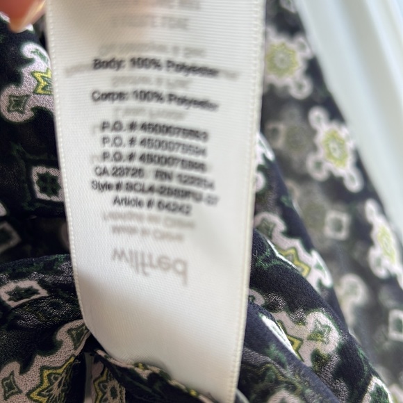 Medium - Wilfred - Blouse with an unique yellow, green & white geometric pattern - Picture 8 of 8